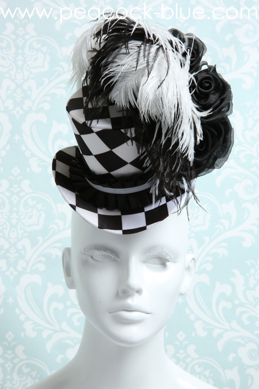 Spotlight Hat Gold Macabre Peacock Blue Design Studio